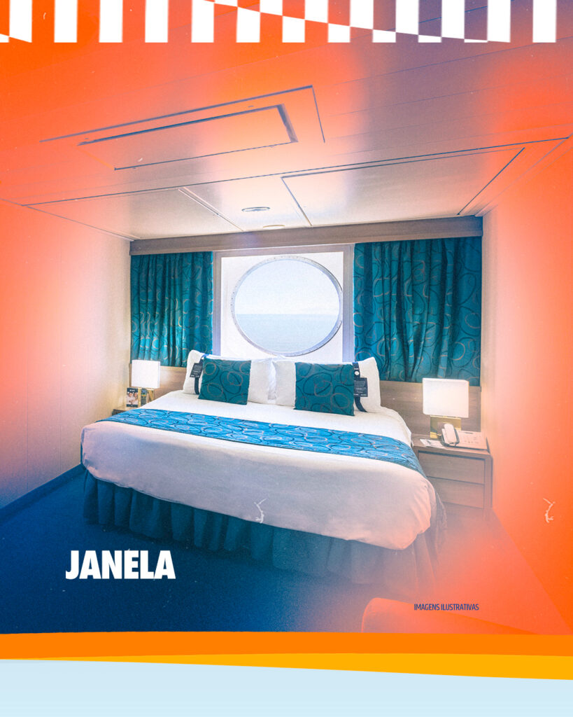 Janela - Navio Sorriso Maroto | Imagem: divulgação