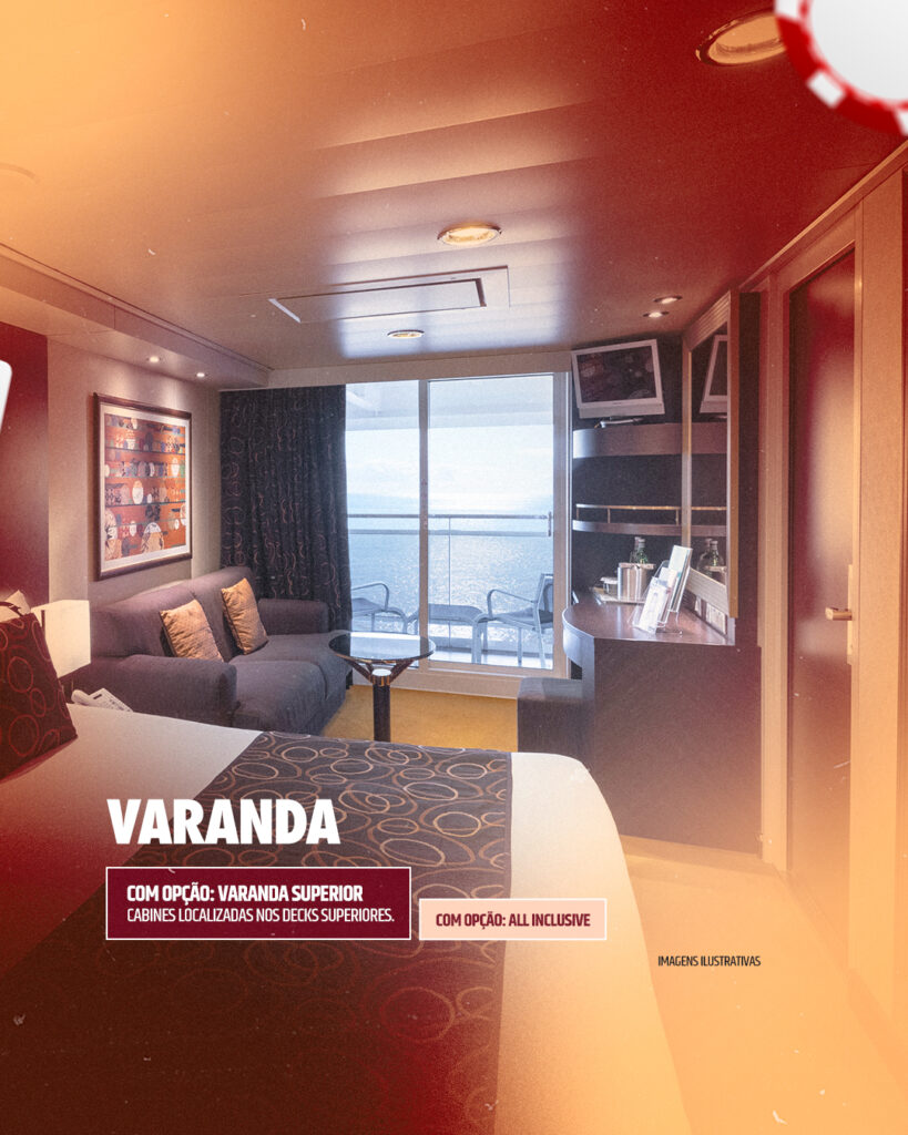 Varanda - Navio Cabaré | Imagem: divulgação