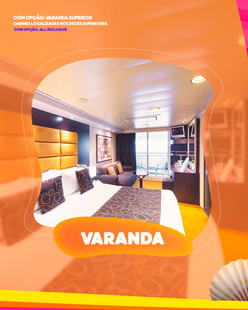 Varanda - Navio Ana Castela | Imagem: divulgação