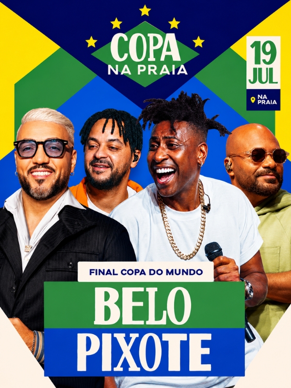 Copa Na Praia Belo + Pixote