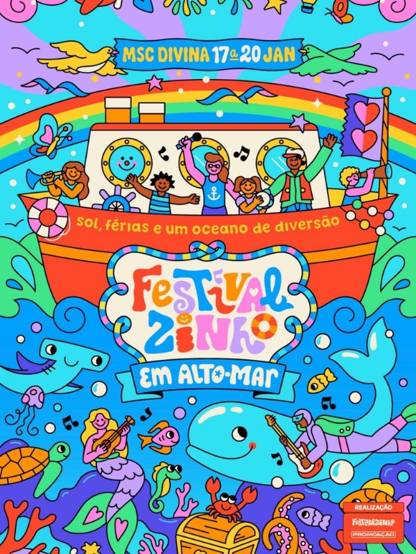 Navio Festivalzinho em Alto-Mar 2027