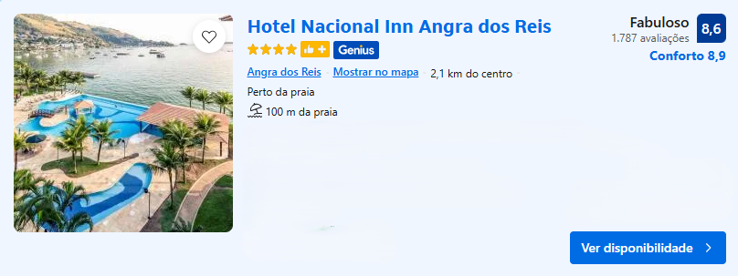 Hotel Nacional Inn Angra dos Reis | Imagem: Booking.com